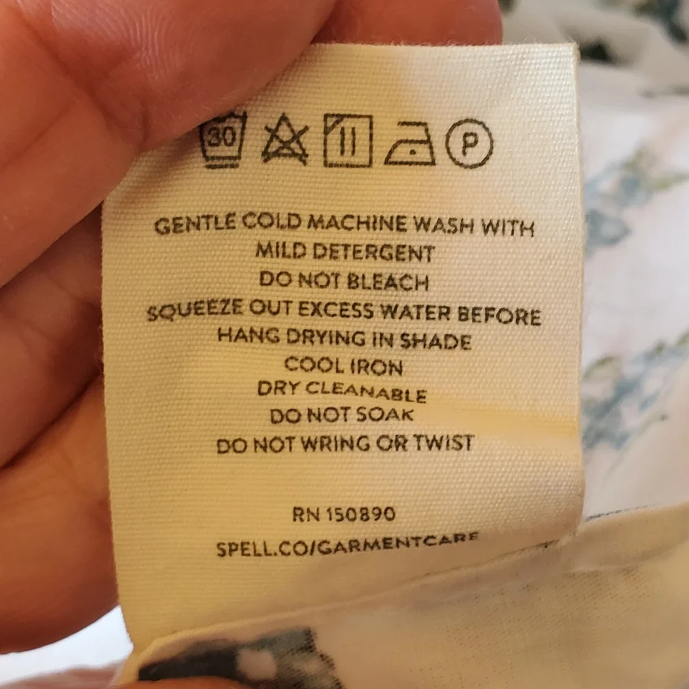 Spell White, Blue and Green Floral Maxi Dress Size Large - Picture 6 of 12